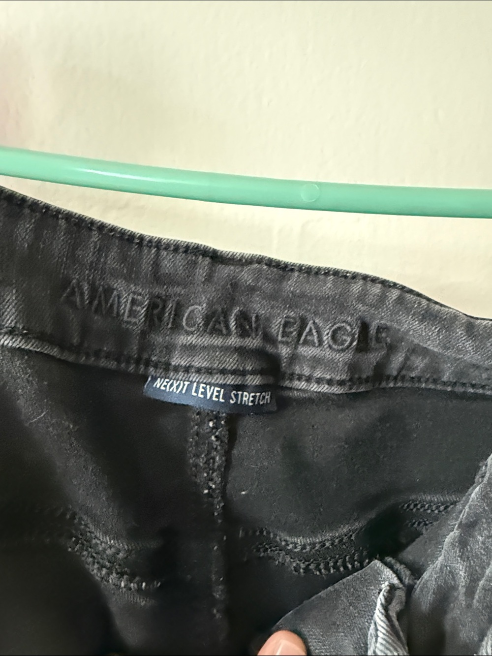 American Eagle Outfitters Black High-Rise Stretch Skinny Jeans - Picture 4 of 5